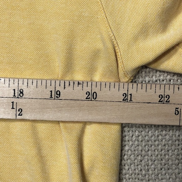 James Tattersall Polo Shirt Men Large Yellow Golf Activewear Dadcore - Picture 6 of 8
